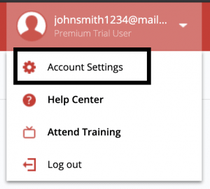 lastpass select account settings