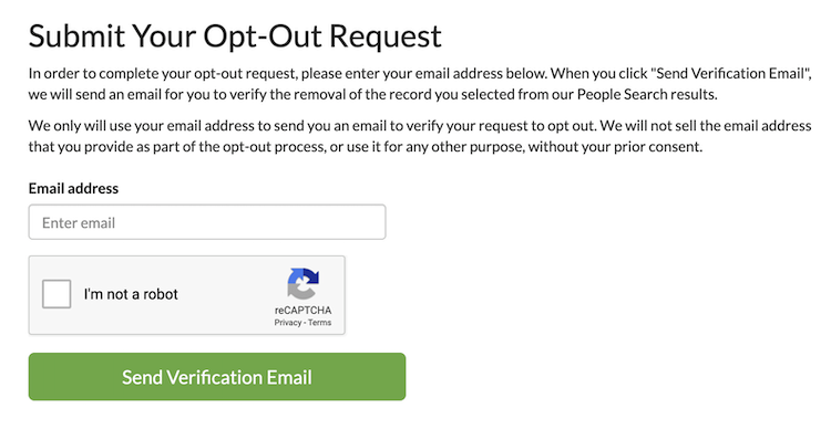 peoplelooker opt out form
